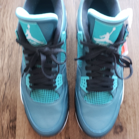 RARE 2014 Nike Air Jordan 4 Retro 'Teal' (30th Anniversary Edition) - Picture 3 of 8